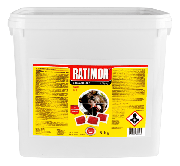 RATIMOR Bromadioloon pasta 5 kg