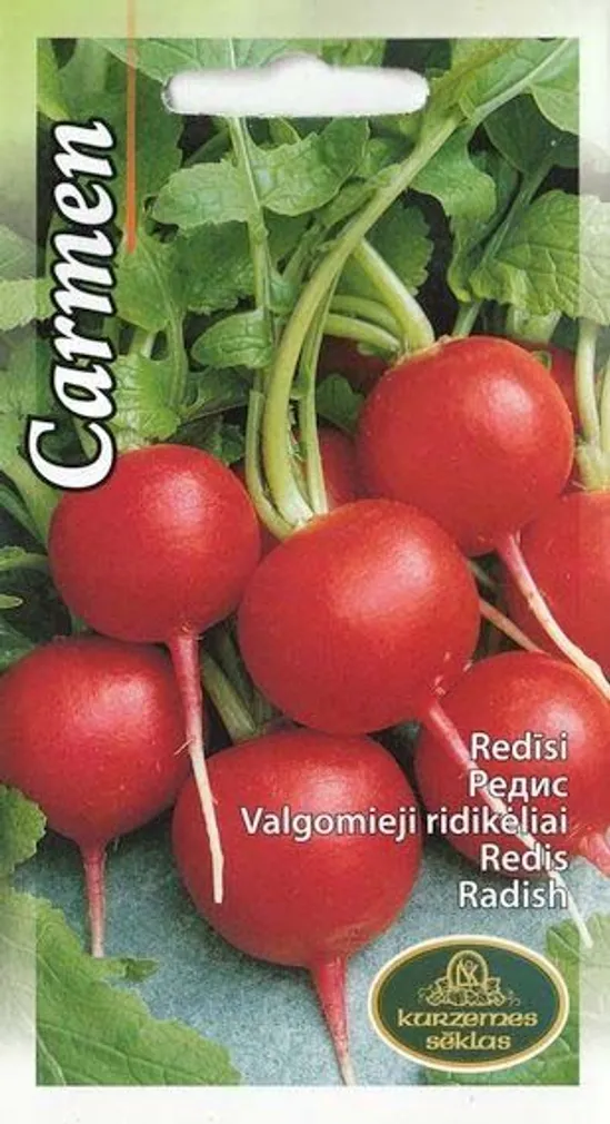 Редис "Carmen" KURZEMES SĒKLAS 3 г