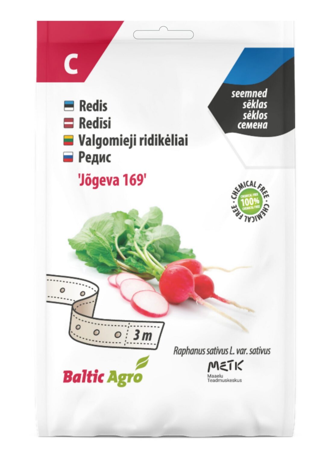 Radish "Jõgeva 169" Baltic Agro 3 m