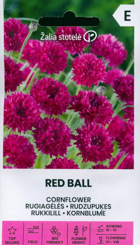 Cornflower "Red Ball" Žalia stotele 0.5 g