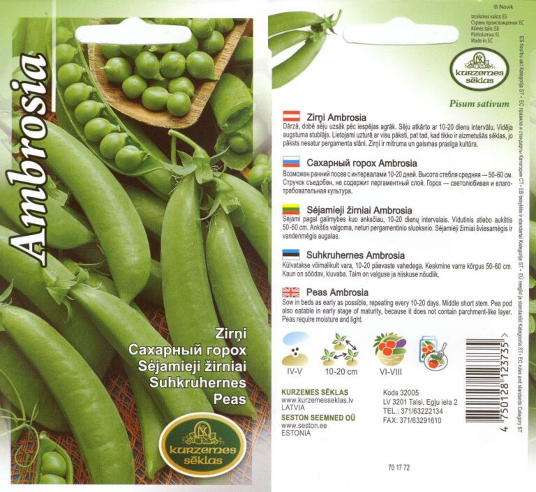 Suhkruhernes "Ambrosia" 15 g KURZEMES SĒKLAS