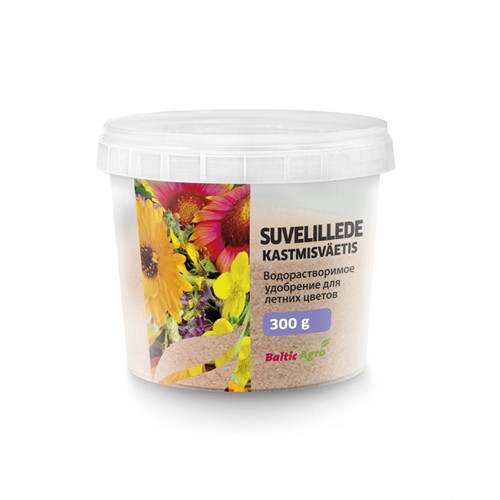 Vasaras puķu laistīšanas mēslojums Baltic Agro 300 g