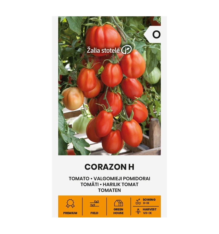 Помидор "Corazon H" Žalia stotele 5 семян