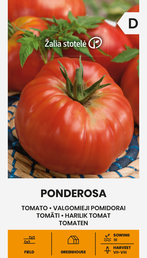 Tomato "Ponderosa" Žalia stotele 0.1 g