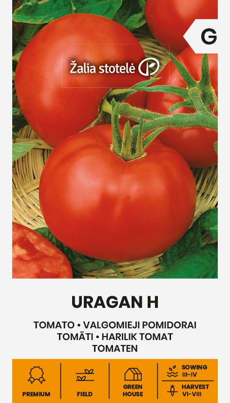 Pomidoras "Uragan H" Žalia stotele 0,1g