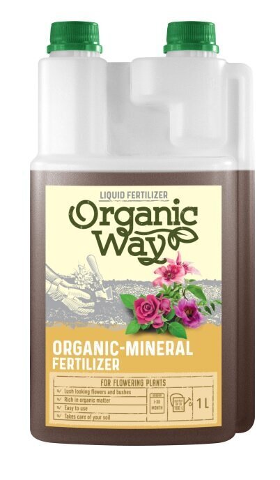 Šķidrais mēslojums ziedošiem augiem Organic Way 1 l