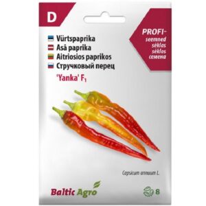 Tšillipaprika "Yanka F1" Baltic Agro 8 s.