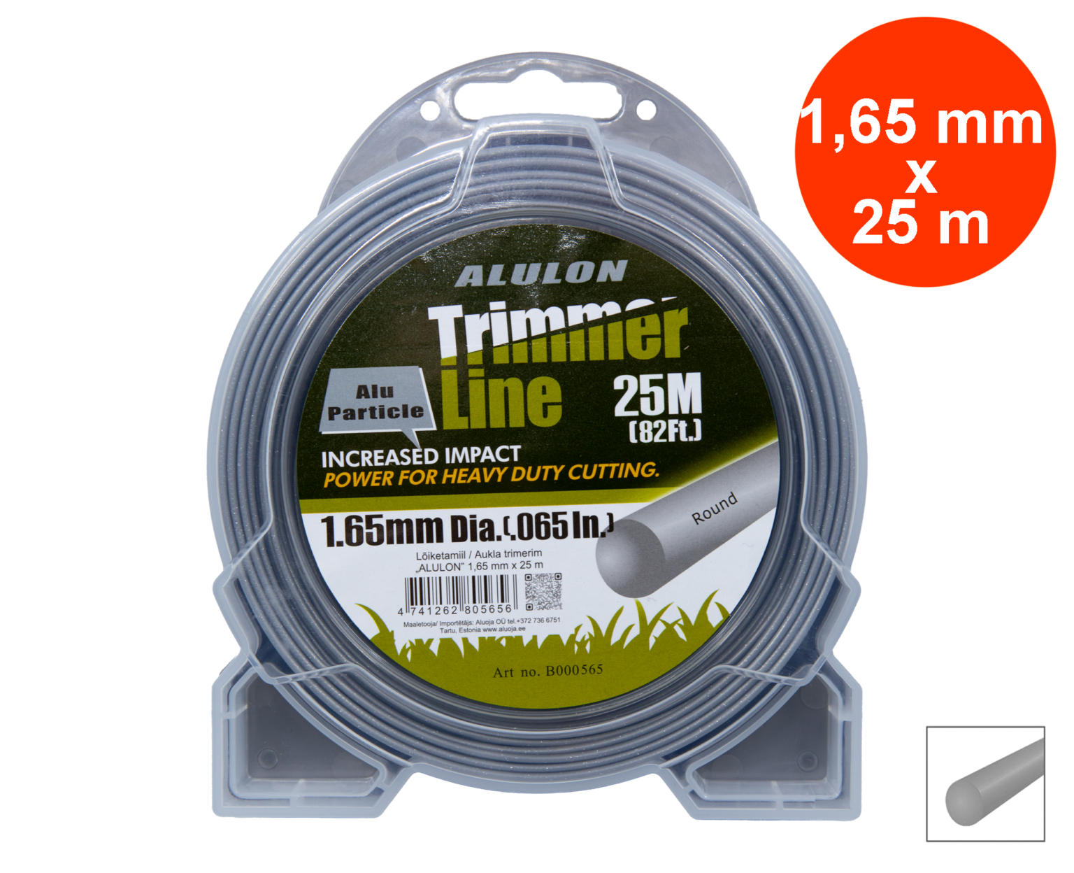 Žoliapjovės valas ALULON Ø1.65mm 25m