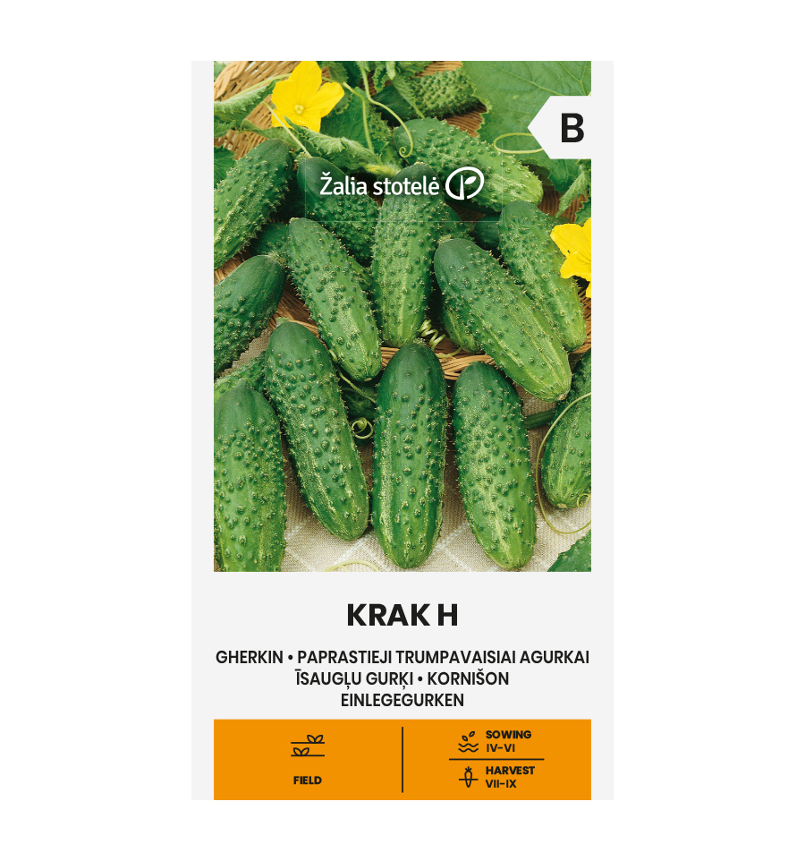 Etikkakurkku "Krak H" Žalia stotele 2 g