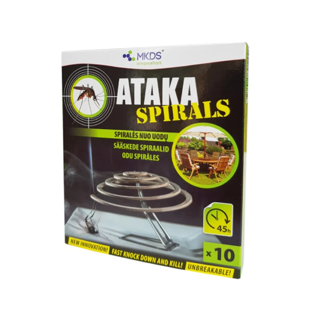 Ataka Spirals spiralės nuo uodų 10 vnt.
