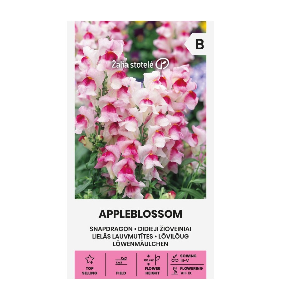 Lauvmutīte "Apelblossom" Žalia stotele 0,5 g