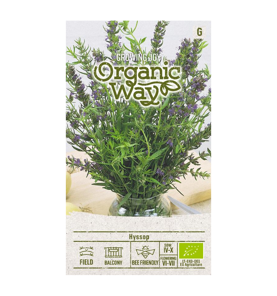 Vaistinis isopas Organic Way 1 g