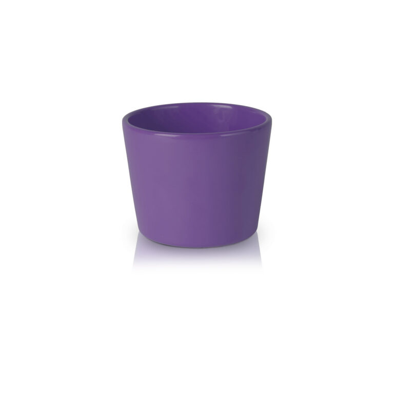 Dekoratyvinis vazonas Deco 12 cm, A 9 cm, tamsiai violetinis