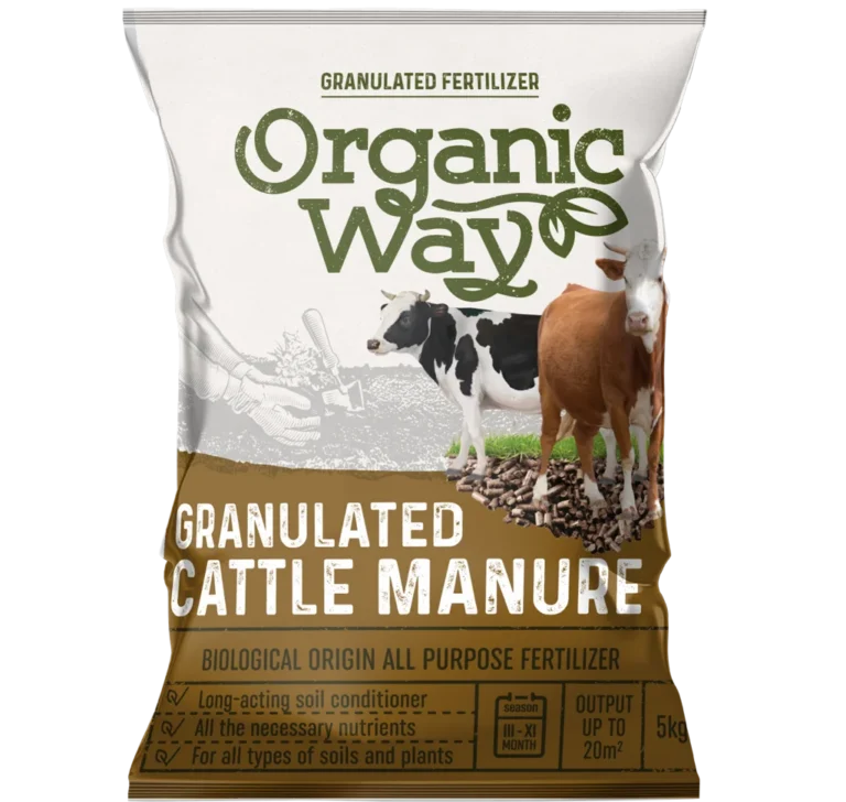 Granulated organic fertiliser Cattle manure 5 kg