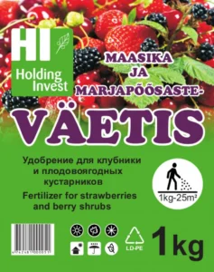 Mēslojums zemenēm un ogu krūmiem Holding Invest 1 kg