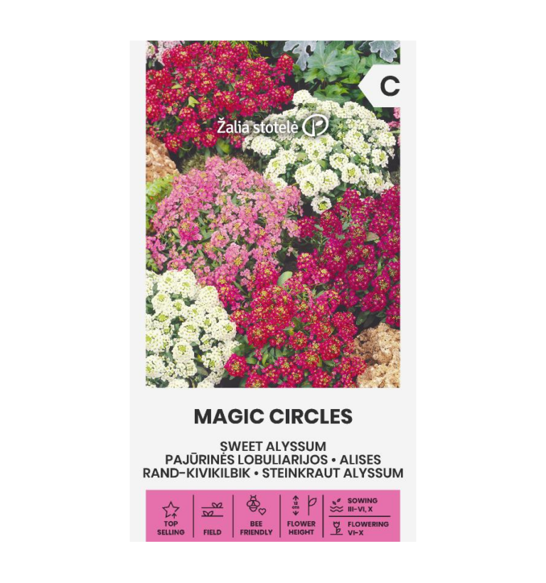 Lobularia maritima "Magic Circles" Žalia stotele 1 g