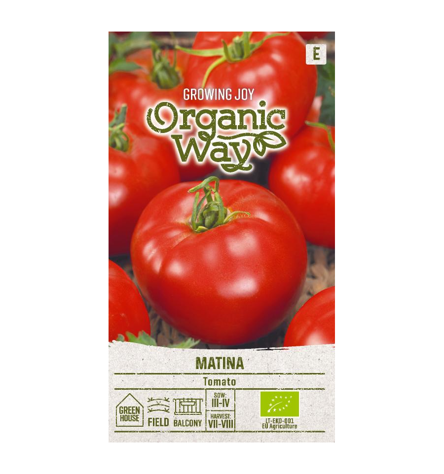 Harilik tomat "Matina" Organic Way 0,1 g
