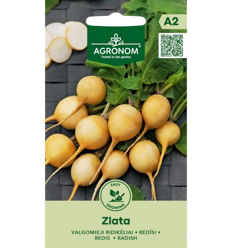Valgomieji ridikėliai Raphanus sativus "Zlata", sėklos Agronom 3 g