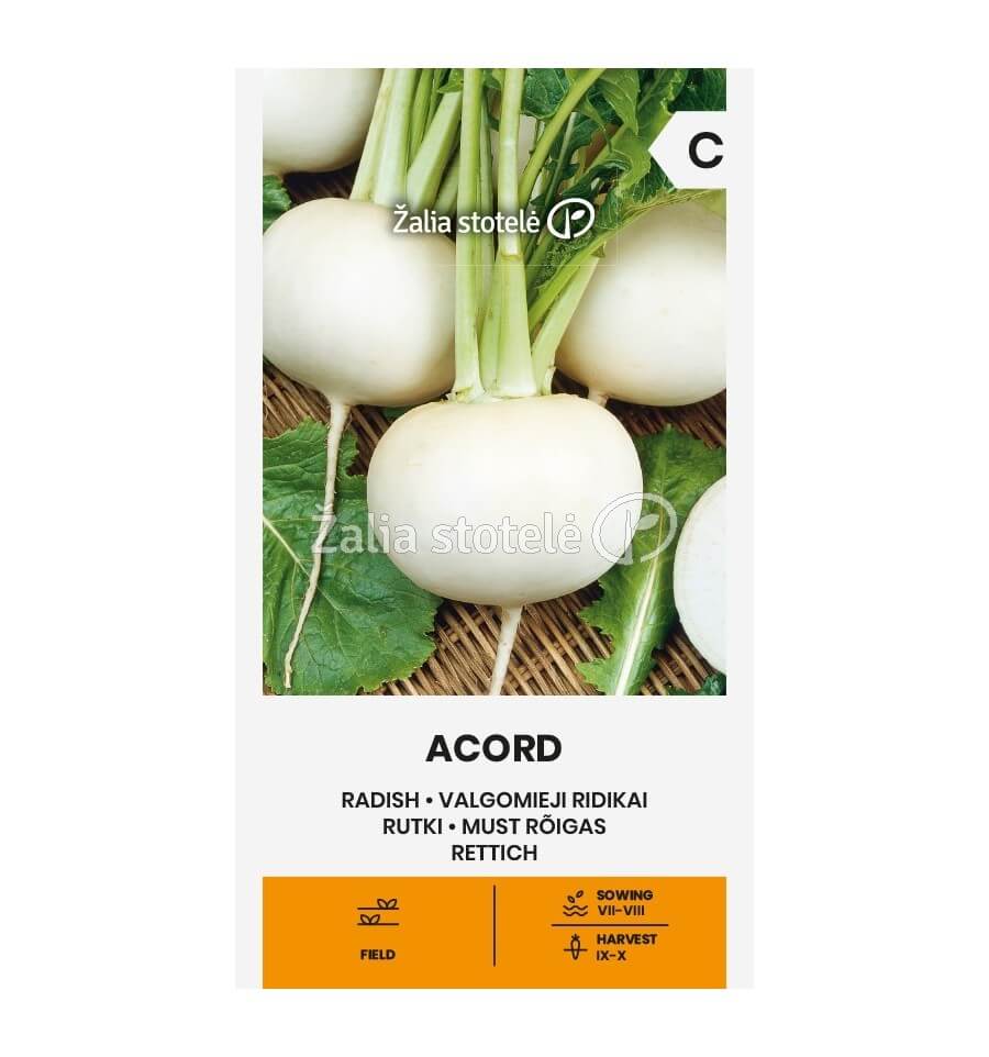 Radish "Acord" Žalia stotele 2 g