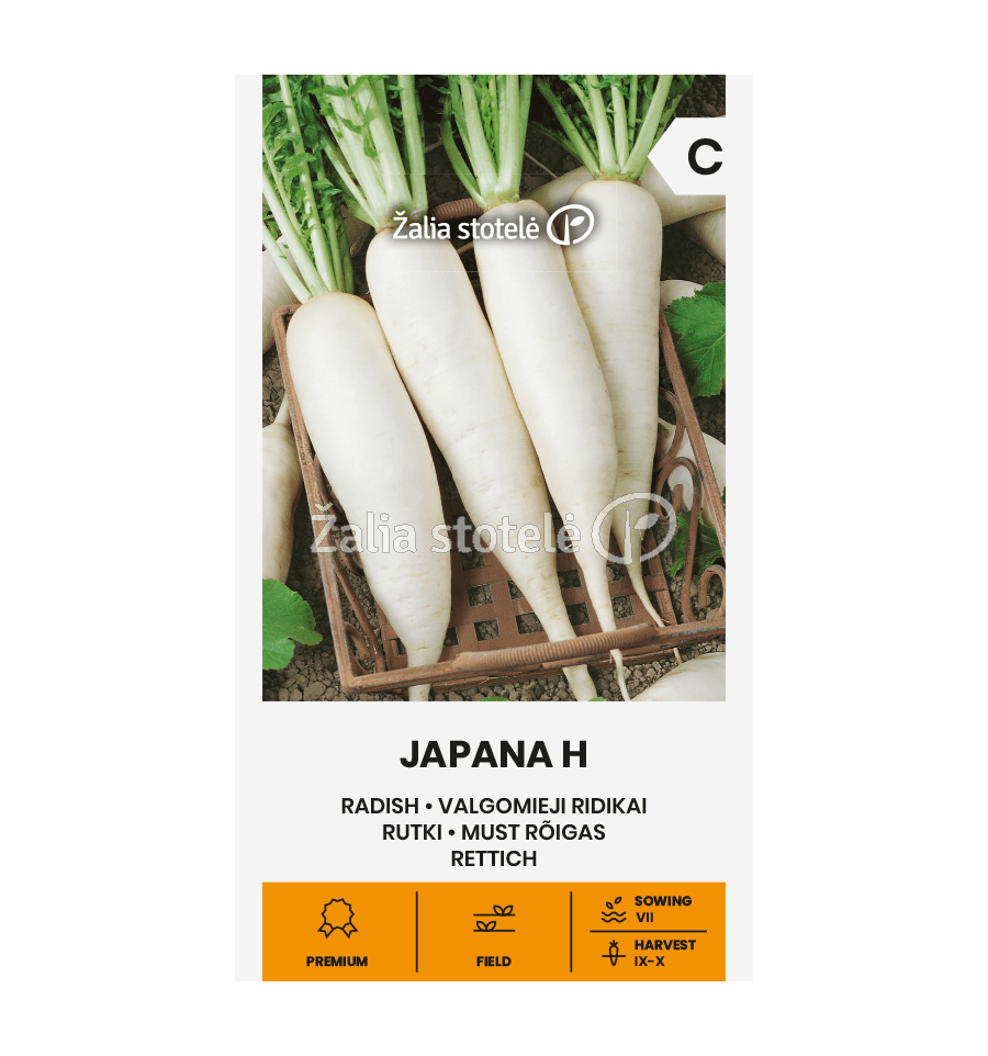 Radish "Japana H" Žalia stotele 1.5 g