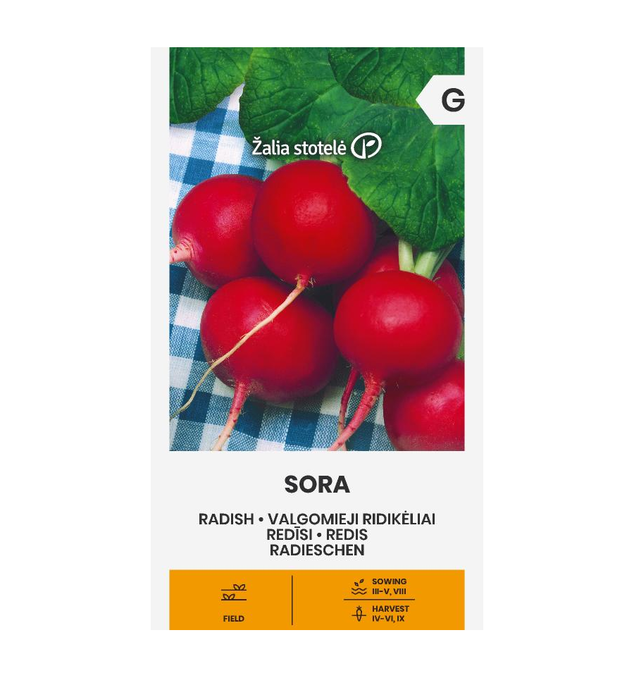 Редис "Sora" Žalia stotele 3 г