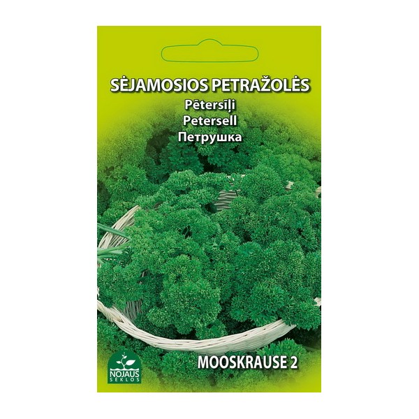 Sėjamosios petražolės Petroselinum crispum "Mooskrause 2" (Nojaus sėklos, 2 g)