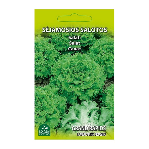Lapu salāti Lactuca sativa "Grand Rapids" (Nojaus sēklas, 1 g)