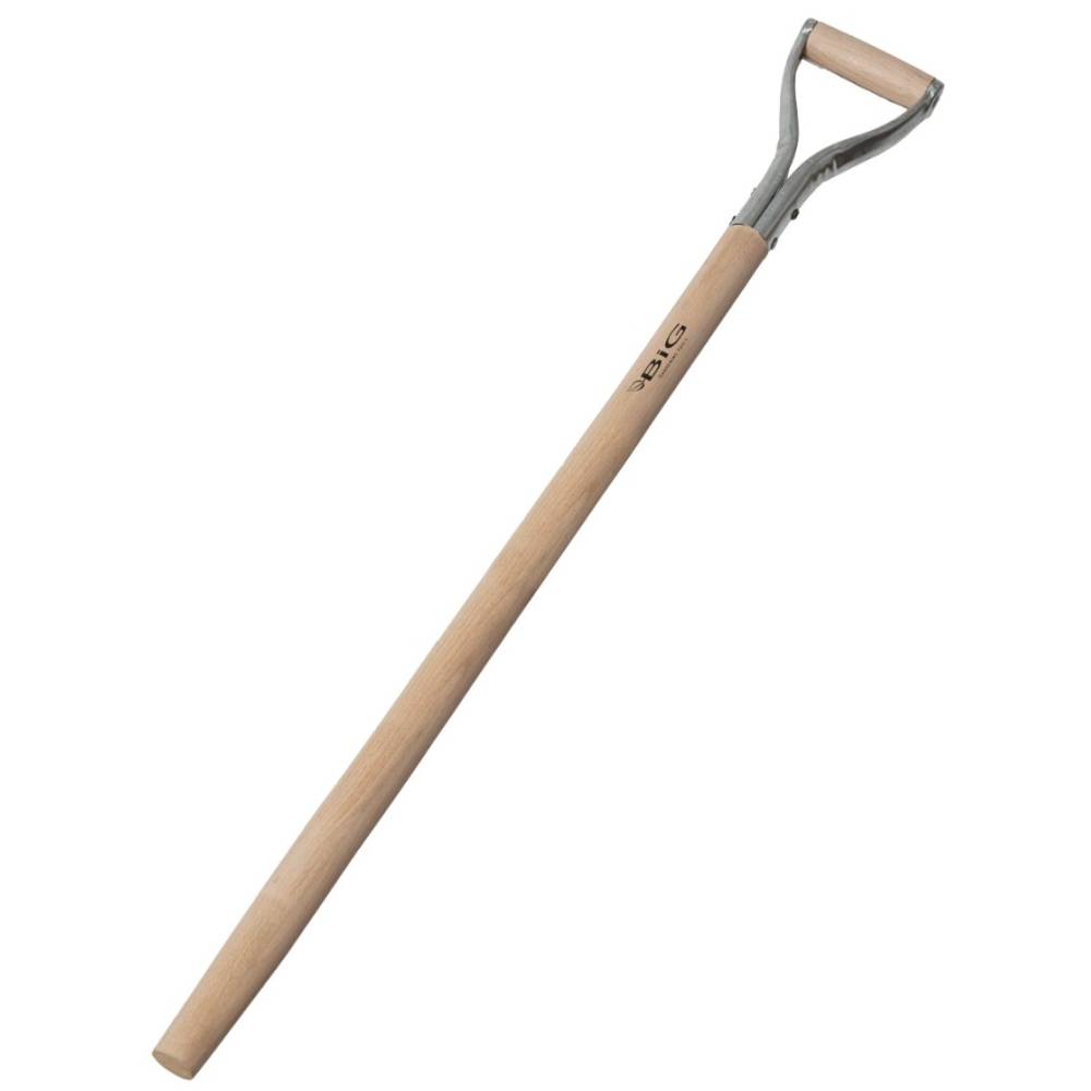 Spade handle, metal, with hand hole, 100 cm