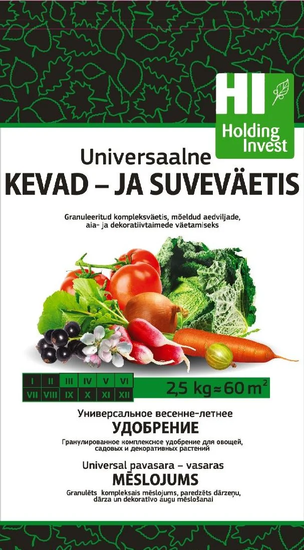 Universaalne kevad- ja suveväetis Holding Invest 2,5 kg