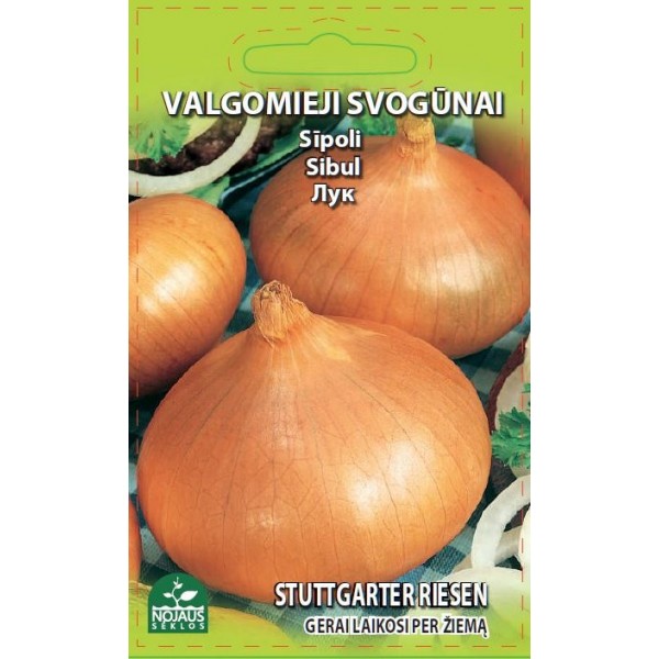 Ruokasipuli Allium cepa "Stuttgarter Riesen", siemenet Nojaus 1 g